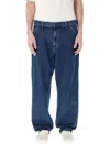Carhartt Wip Single Knee Pant In Blue Stone Wash