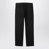 Carhartt Wip Single Knee Pant Black Rinsed In Organic Cotton In Black