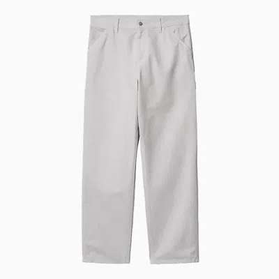 Carhartt Wip Single Knee Pant Sonyc Silver In In Grey