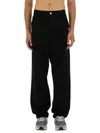 Carhartt Trousers Knee Single Organic Cotton In Black