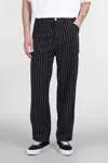 Carhartt Fountain Twill Cotton Denim Jeans In Black