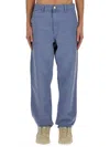 Carhartt Blue Relaxed Flat Front Pants In Blue