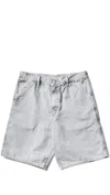 Carhartt Wip Single Knee Short In Gray