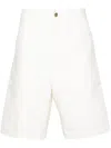 Carhartt Wip  Single Knee Off-white Bermuda Shorts