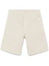 Carhartt Bermuda Single Knee Fleur De Sel In Beige