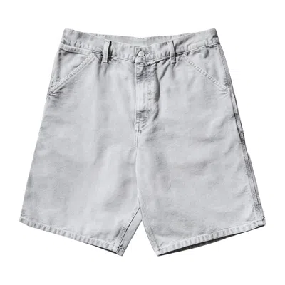Pre-owned Carhartt Wip Single Knee Short 'black Chalk Wash' | Men's Size 33