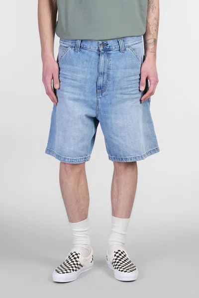 Carhartt Wip Single Knee Short Shorts In Blue