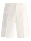 Carhartt Wip  Single Knee Off-white Bermuda Shorts