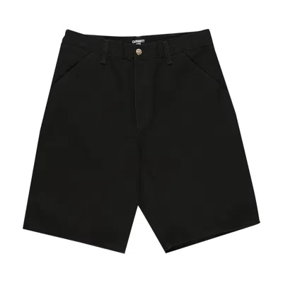 Pre-owned Carhartt Wip Single Knee Shorts 'black'