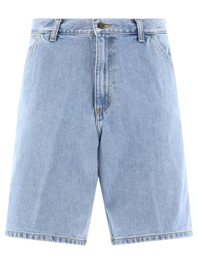 Carhartt Wip "single Knee" Shorts In Blue