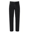Carhartt Wip Single Knee Stone Washed Black Jeans In Black