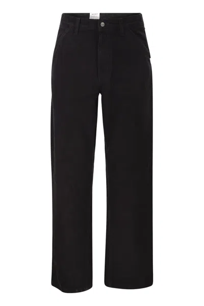 Carhartt Wip Single Knee - Straight Fit Jeans In Black