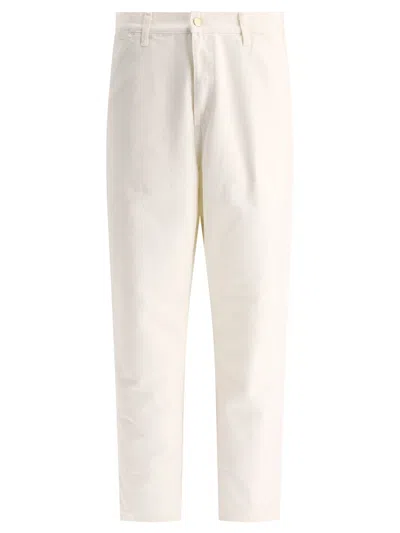 Carhartt Single Knee Trousers White