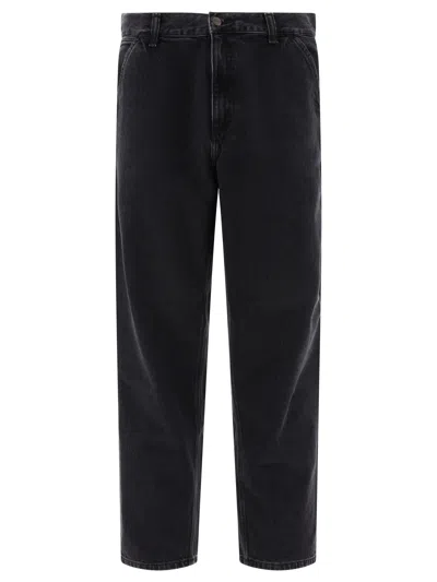 Carhartt Wip "single Knee" Trousers In Black