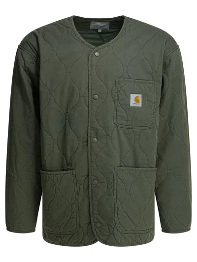 Carhartt Twill Skyton Liner Quilted Round Neck In Green