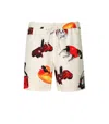 Carhartt Wip Slater Jacob Rochester Wax Swim Trunks In White