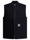 Carhartt Mens Black Classic Logo-embroidered Cotton Vest In Black