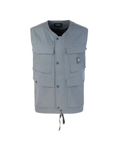 Carhartt Wip Sleeveless Jacket In Grey