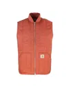 Carhartt Lachlan Liner Vest Vermillion In Red