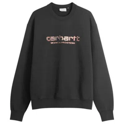 Carhartt Wip Solar Chrome Sweatshirt In Black