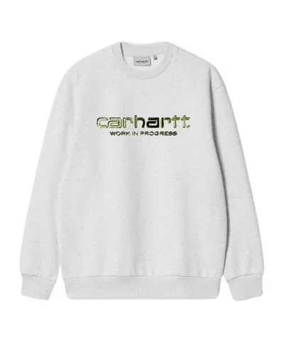 Carhartt Wip Solar Chrome Sweatshirt In White