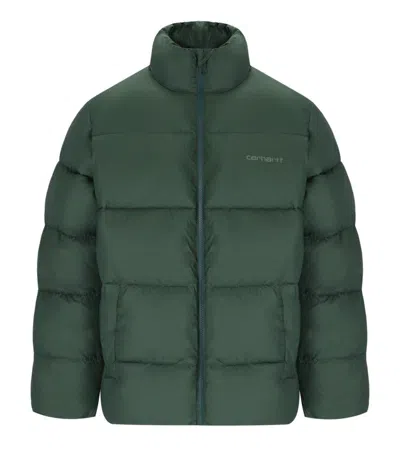 Carhartt Wip Springfield Sycamore Tree Padded Jacket In Green