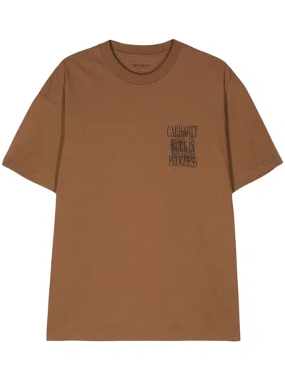 Carhartt Always A Wip T-shirt In Brown