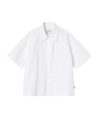 Carhartt Wip S/s Belmont Shirt In White