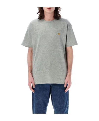 Carhartt Wip Ss Chase Tshirt In Gray