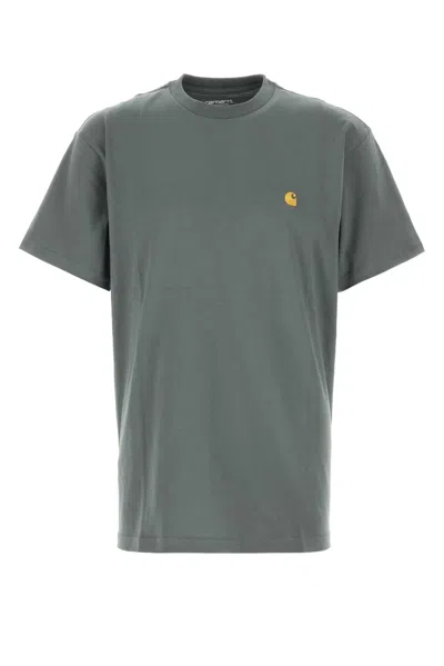 Carhartt Wip Cotton Combed Single Jersey T-shirt In Green