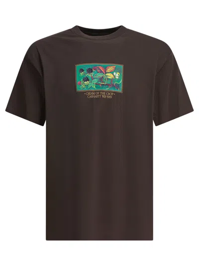 Carhartt Wip "s/s Cream Of The Crop" T-shirt In Brown