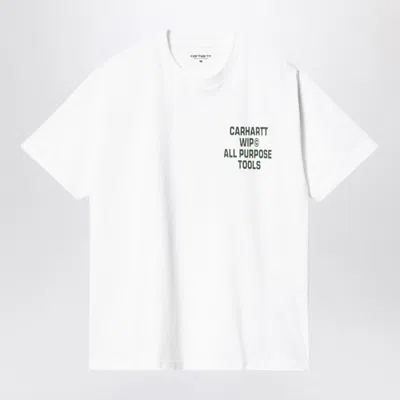 Carhartt Work In Progress Cross Screw Organic Cotton Graphic T-shirt In White