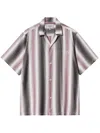 Carhartt Short Sleeves Striped Pattern Shirt In Gray