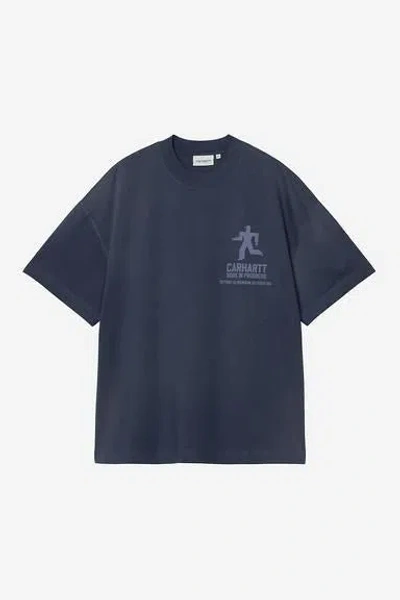 Carhartt Wip Ss Distance Tshirt In Blue