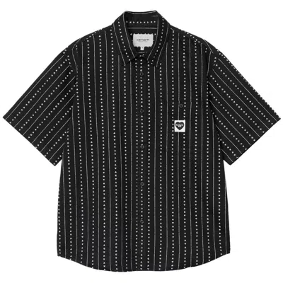 Carhartt Wip Ss Drewe Shirt In Schwarz