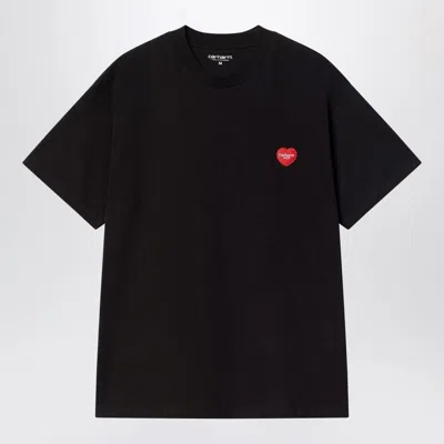 Carhartt Wip Heart Ii Cotton T-shirt In Black