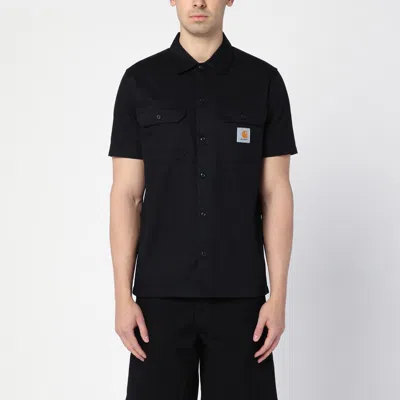 Carhartt S/s Master Shirt Black Cotton Blend