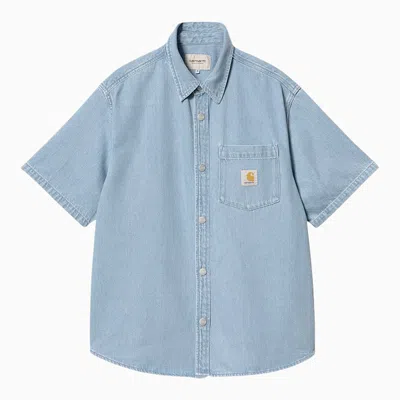Carhartt Wip S/s Ody Shirt In Blue Denim