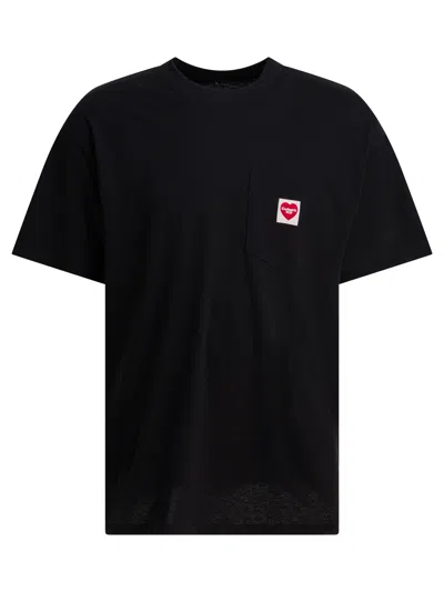 Carhartt 'heart' Patch T-shirt In Black