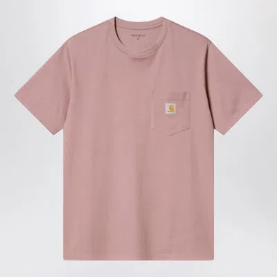 CARHARTT CARHARTT WIP  S/S POCKET T-SHIRT GLASSY PINK