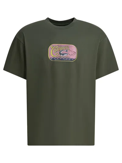 Carhartt Sardinas Printed T-shirt In Green