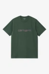Carhartt Wip Ss Script Tshirt In Green