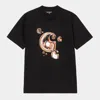 Carhartt Wip S/s Solar Chrome C-logo T-shirt In Black