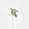 Carhartt 'solar Chrome C-logo T-shirt' In White