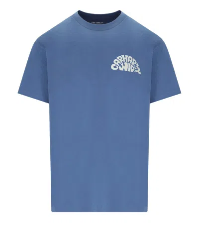 CARHARTT CARHARTT WIP S/S JAZZY LIGHT BLUE T SHIRT