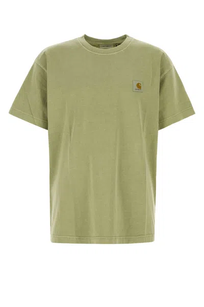 Carhartt T-shirt With Square Label In Green