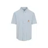 Carhartt Short Sleeves Toland Shirt In Blue