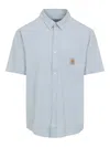 Carhartt Short Sleeves Toland Shirt In Blue