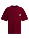 Carhartt Wip "s/s Work Pocket" T-shirt In Red