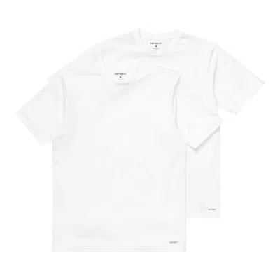 Pre-owned Carhartt Wip Standard Crewneck T-shirt (2 Pack) 'white/white'